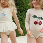 Konges Sløjd A/S SWIMSUITS rose stripe