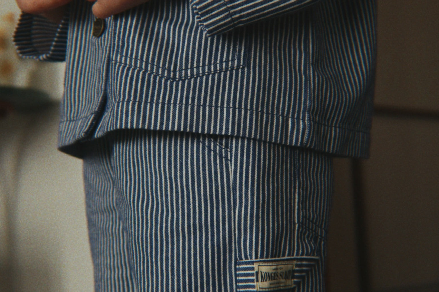 Konges Sløjd A/S WOVEN JACKETS & VESTS blue stripe