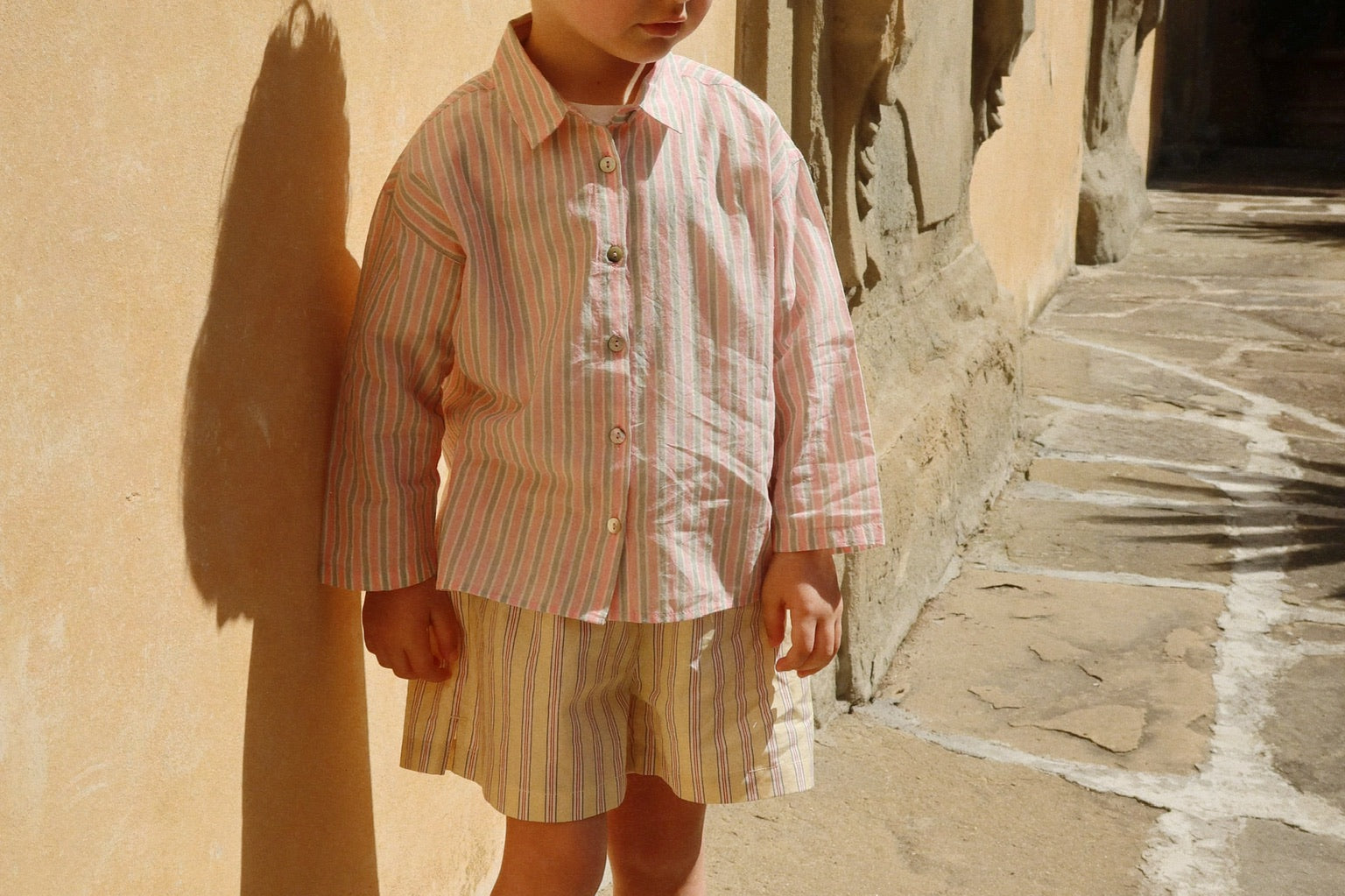 Konges Sløjd A/S WOVEN SHORTS & BLOOMERS soleil/bleu/basil stripe