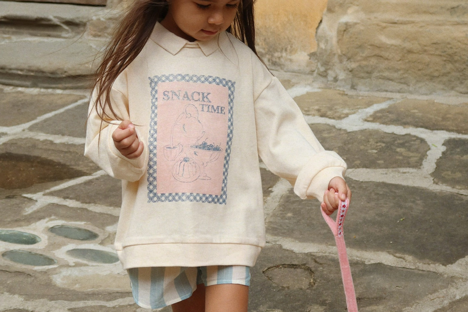 Konges Sløjd A/S WOVEN SHORTS & BLOOMERS soleil/bleu/basil stripe