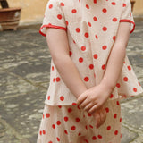 Konges Sløjd A/S WOVEN SHORT SLEEVE SHIRTS red dot