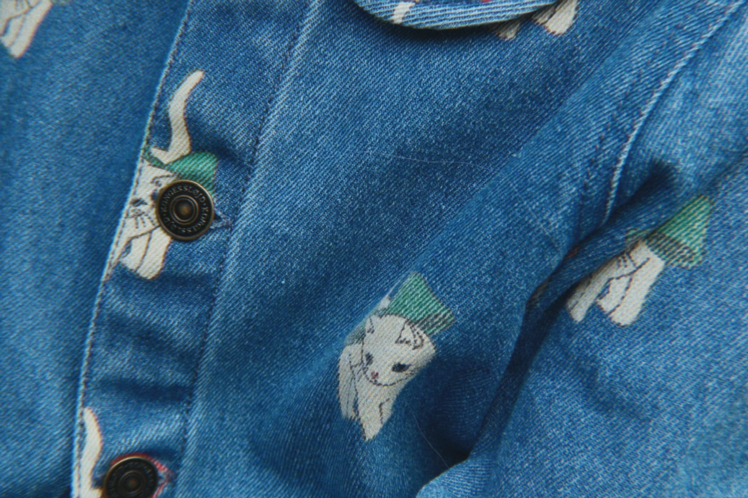 Konges Sløjd A/S Blousons - Tissé bow kitty denim