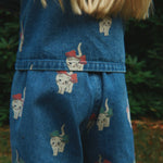 Konges Sløjd A/S Pantalon - Tissé bow kitty denim