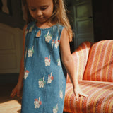 Konges Sløjd A/S WOVEN DRESSES bow kitty denim