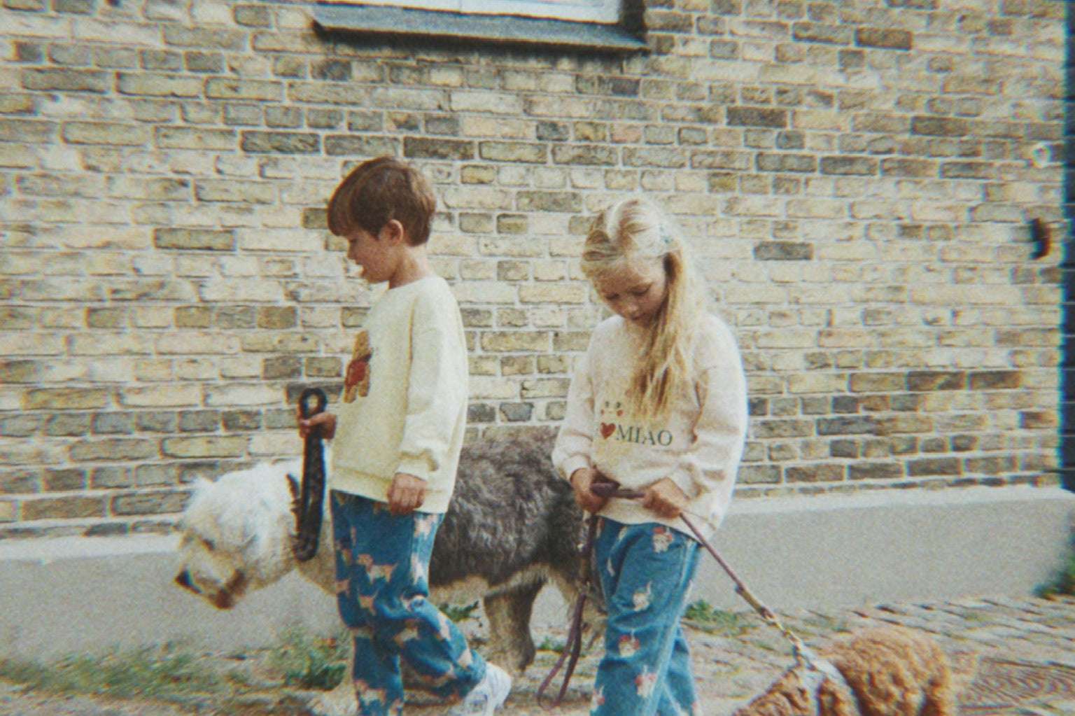 Konges Sløjd A/S Pantalon - Tissé bow kitty denim