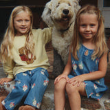 Konges Sløjd A/S Pantalon - Tissé bow kitty denim