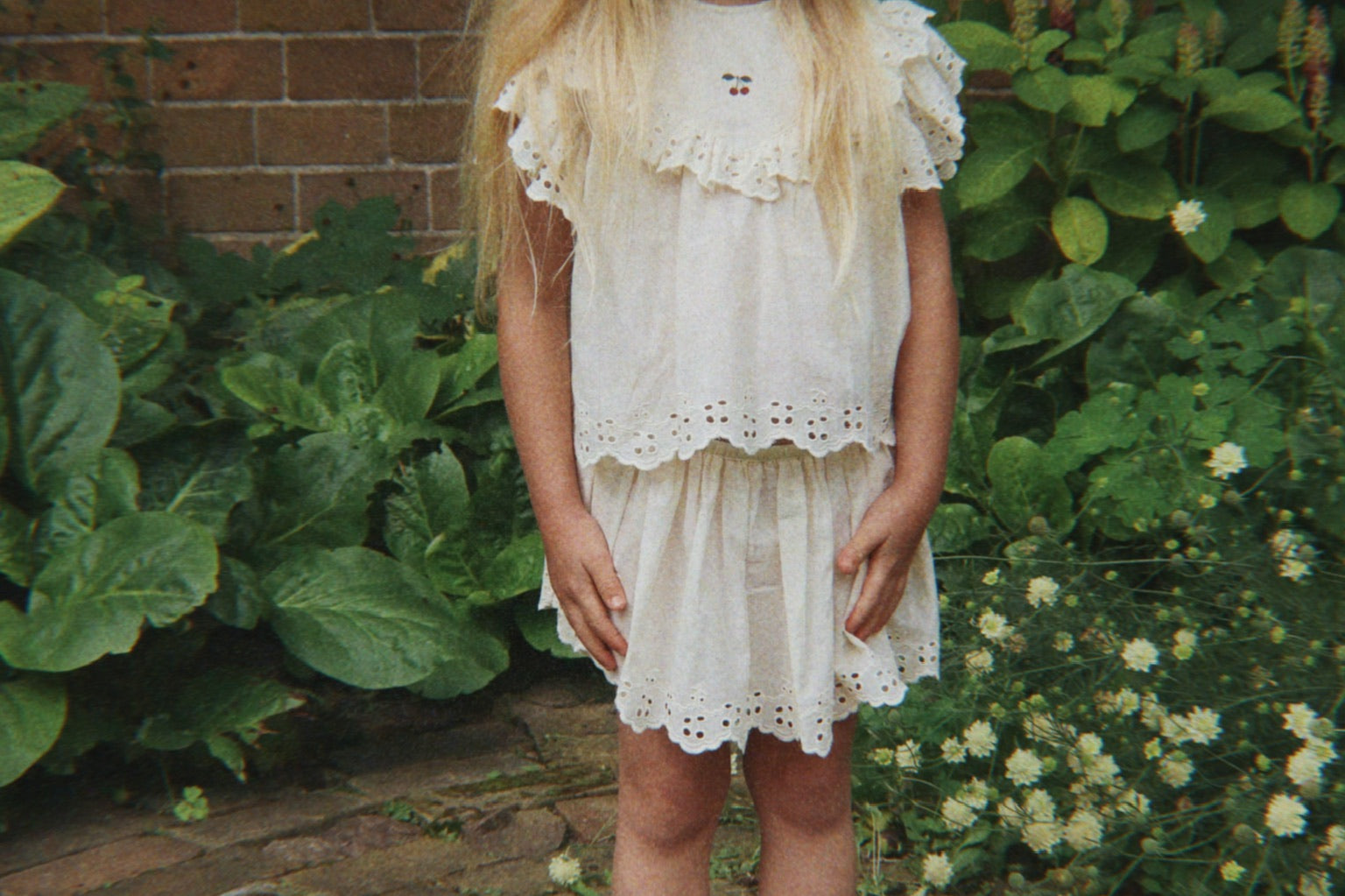 Konges Sløjd A/S WOVEN SHORT SLEEVE SHIRTS antique white