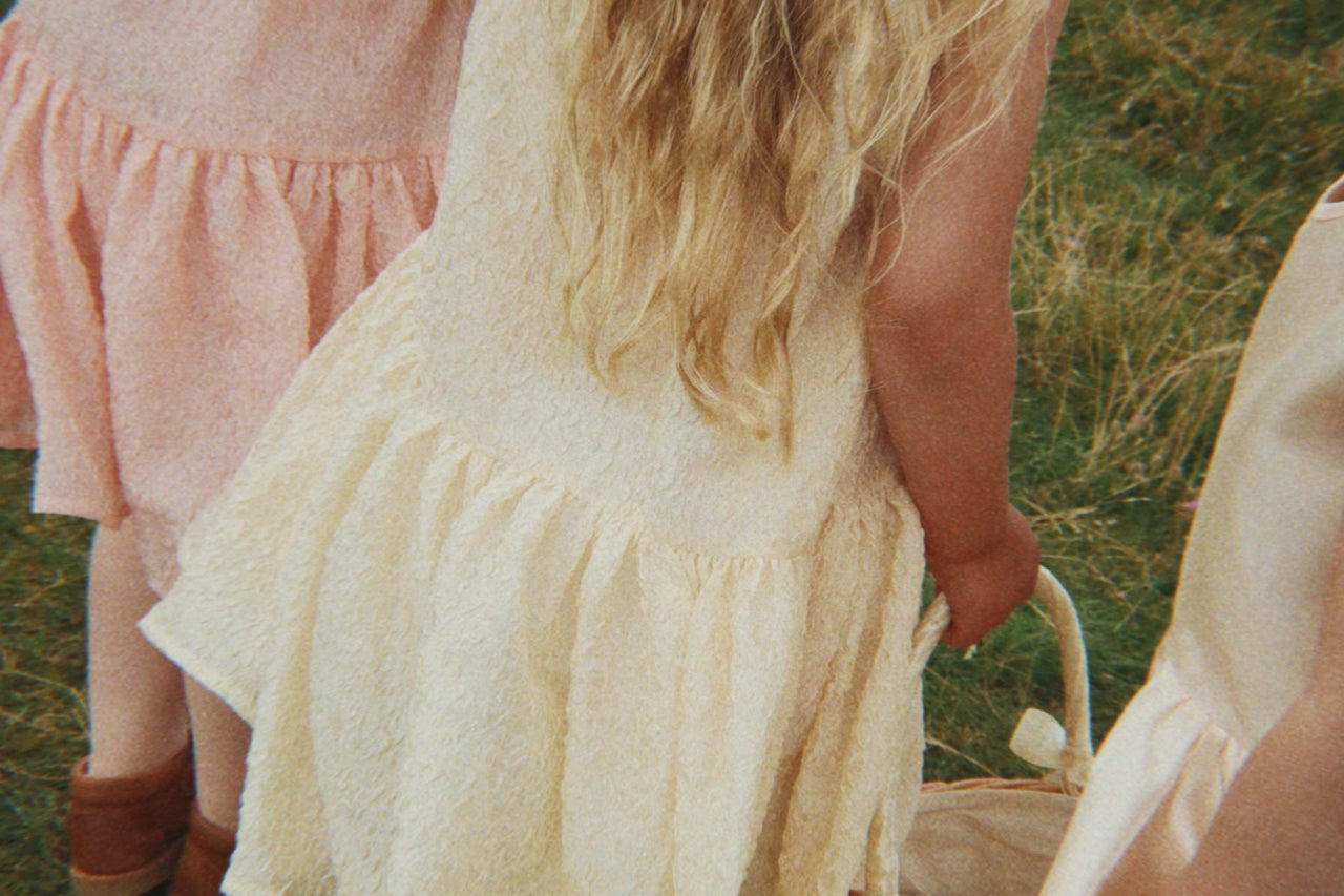 Konges Sløjd A/S WOVEN DRESSES buttercream