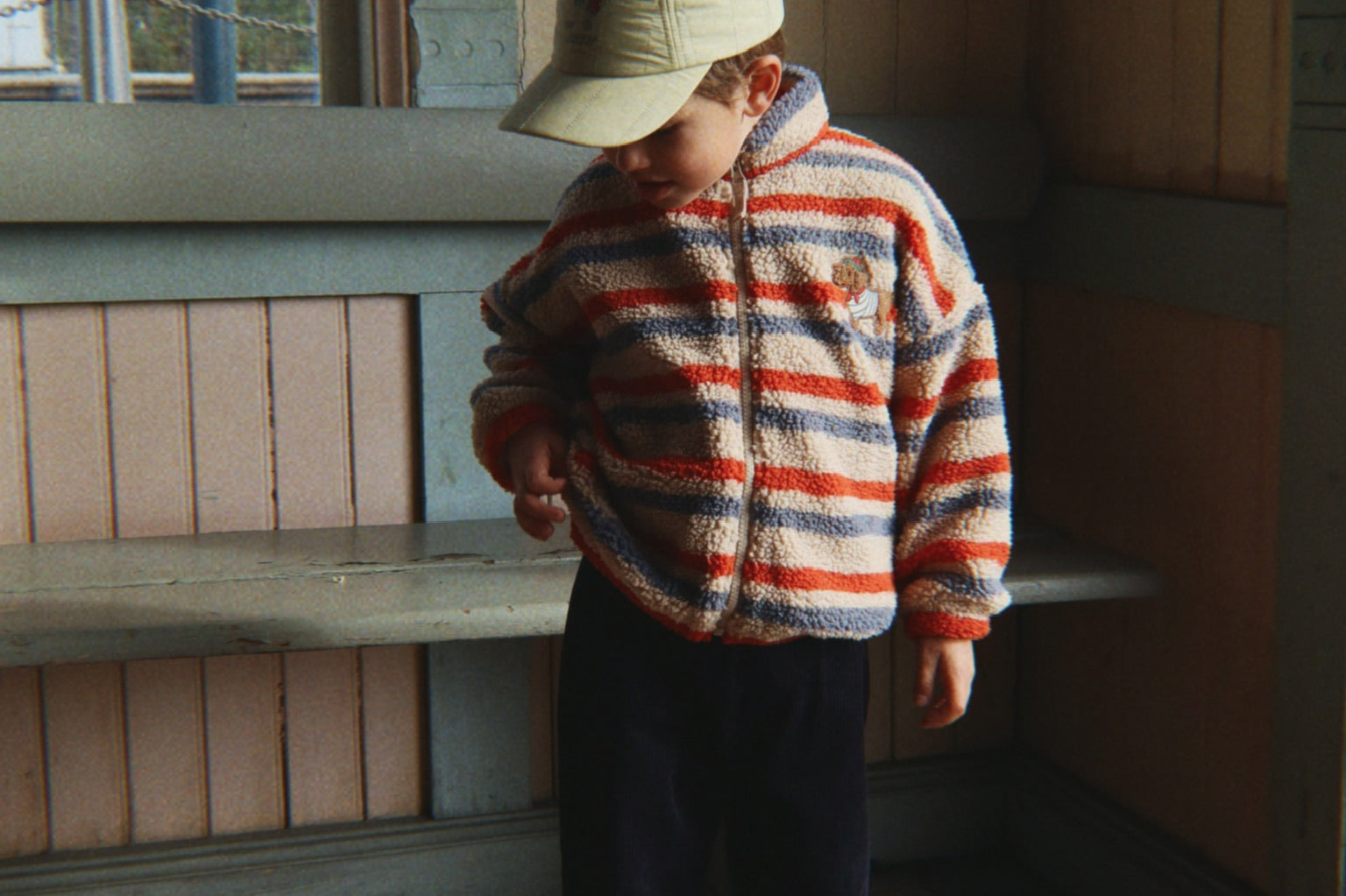 Konges Sløjd A/S TEDDY & FLEECE tangerine stripe