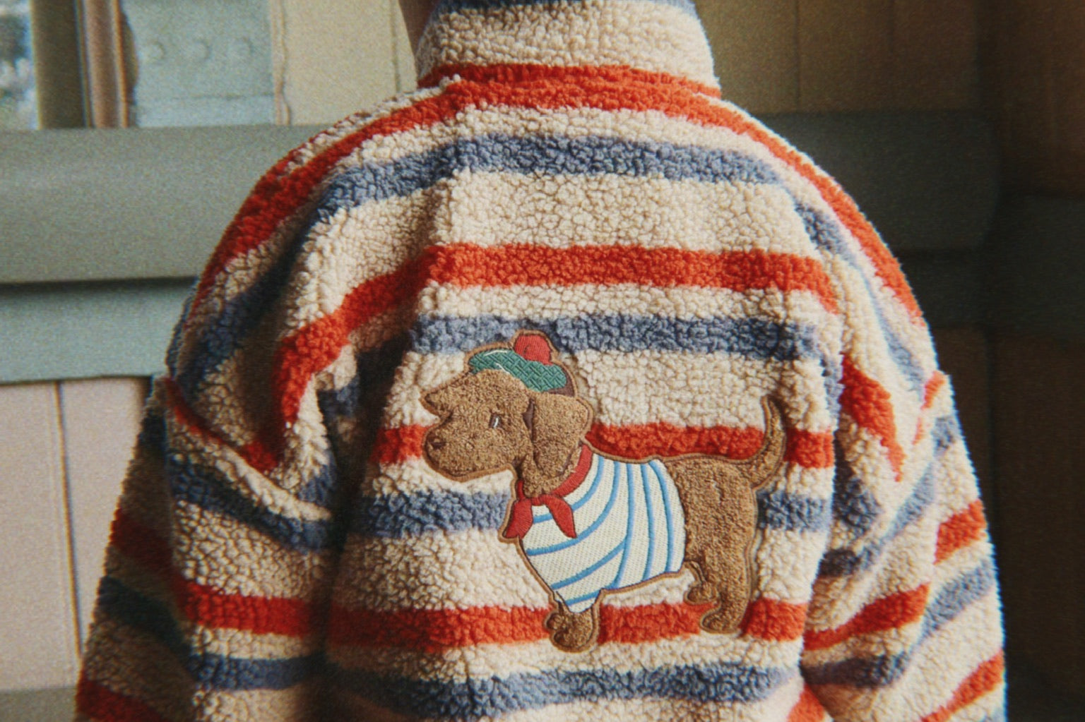 Konges Sløjd A/S TEDDY & FLEECE tangerine stripe