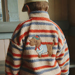 Konges Sløjd A/S TEDDY & FLEECE tangerine stripe
