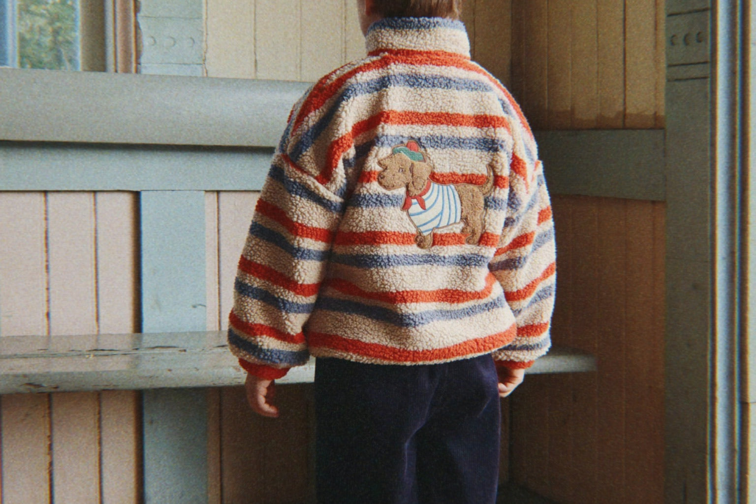 Konges Sløjd A/S TEDDY & FLEECE tangerine stripe