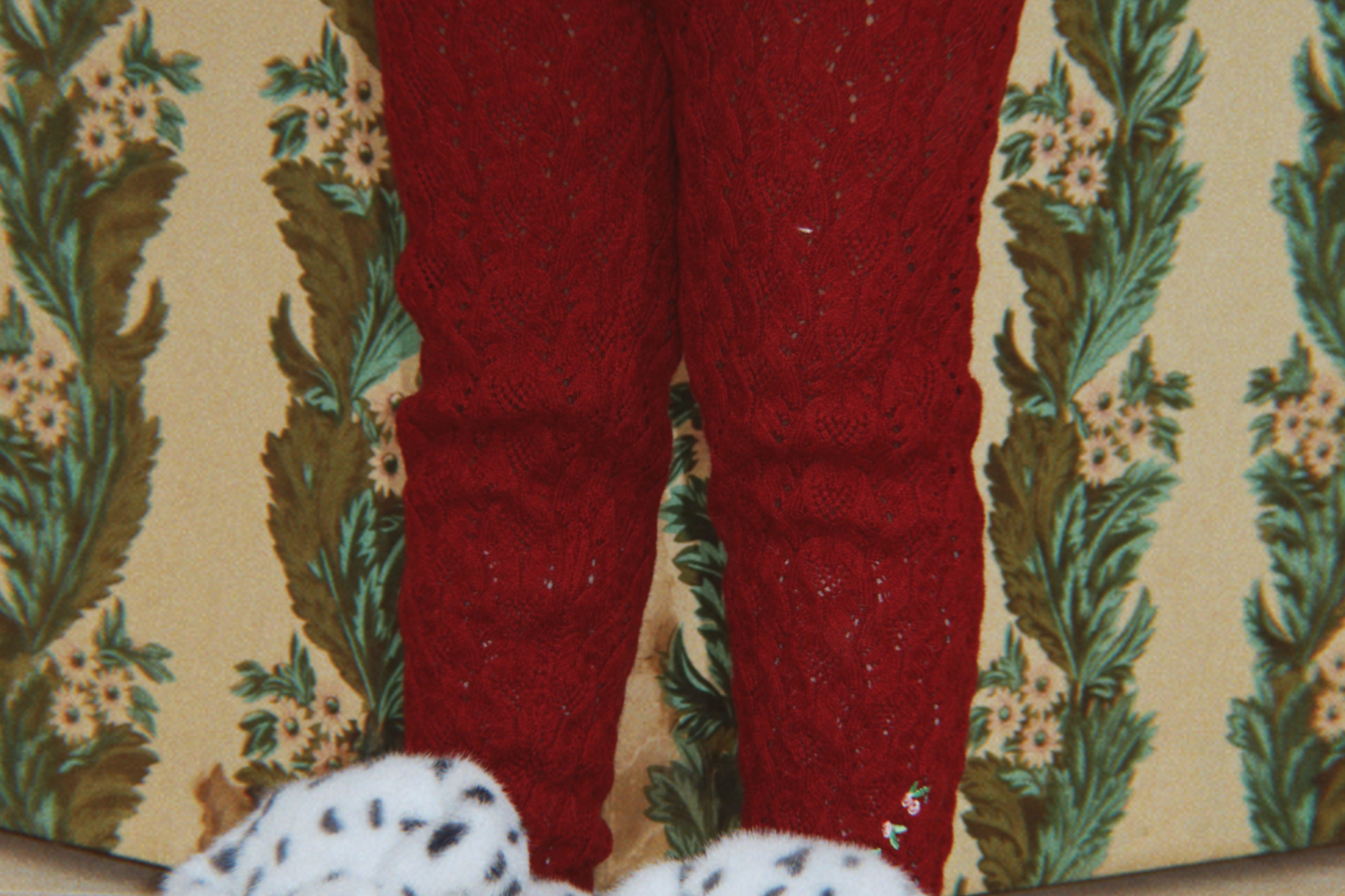 Konges Sløjd A/S KNITTED PANTS pomegranate