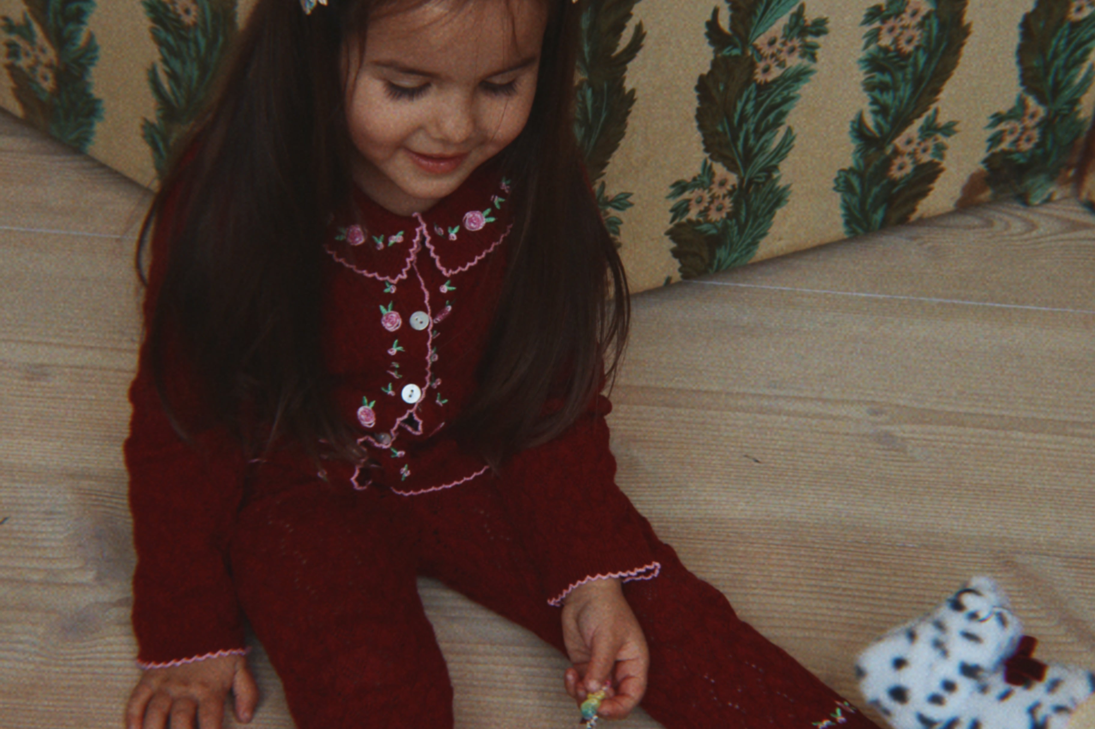 Konges Sløjd A/S KNITTED PANTS pomegranate