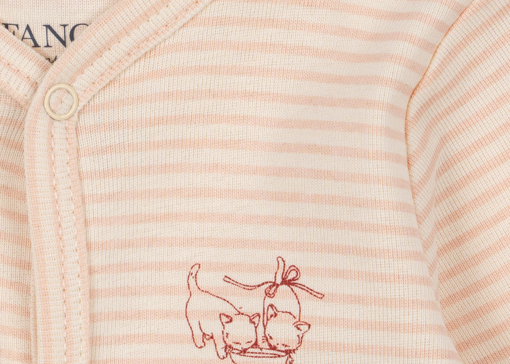 Konges Sløjd A/S Grenouillères tea stripe cameo