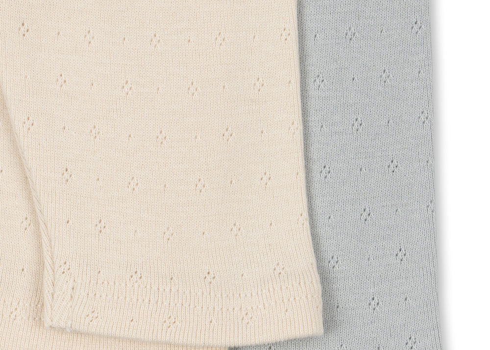 Konges Sløjd A/S JERSEY PANTS buttercream/pearl blue