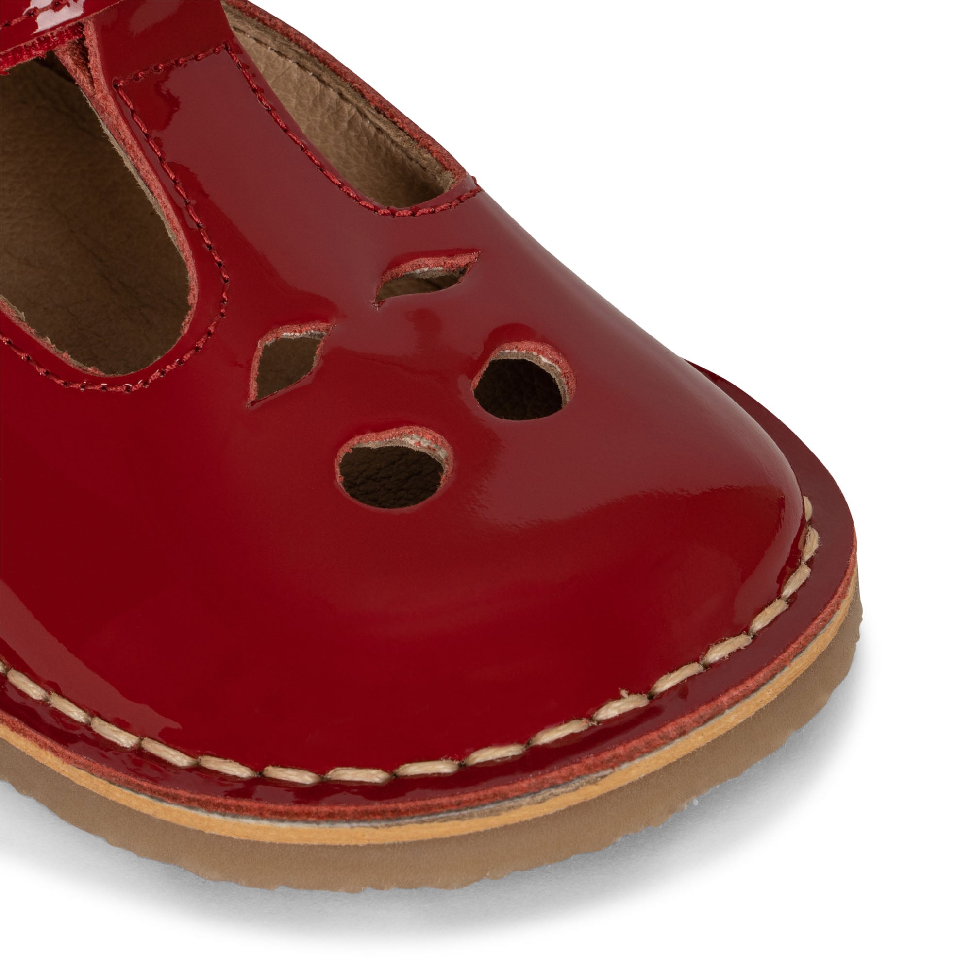 Konges Sløjd A/S Chaussures en cuir deep red