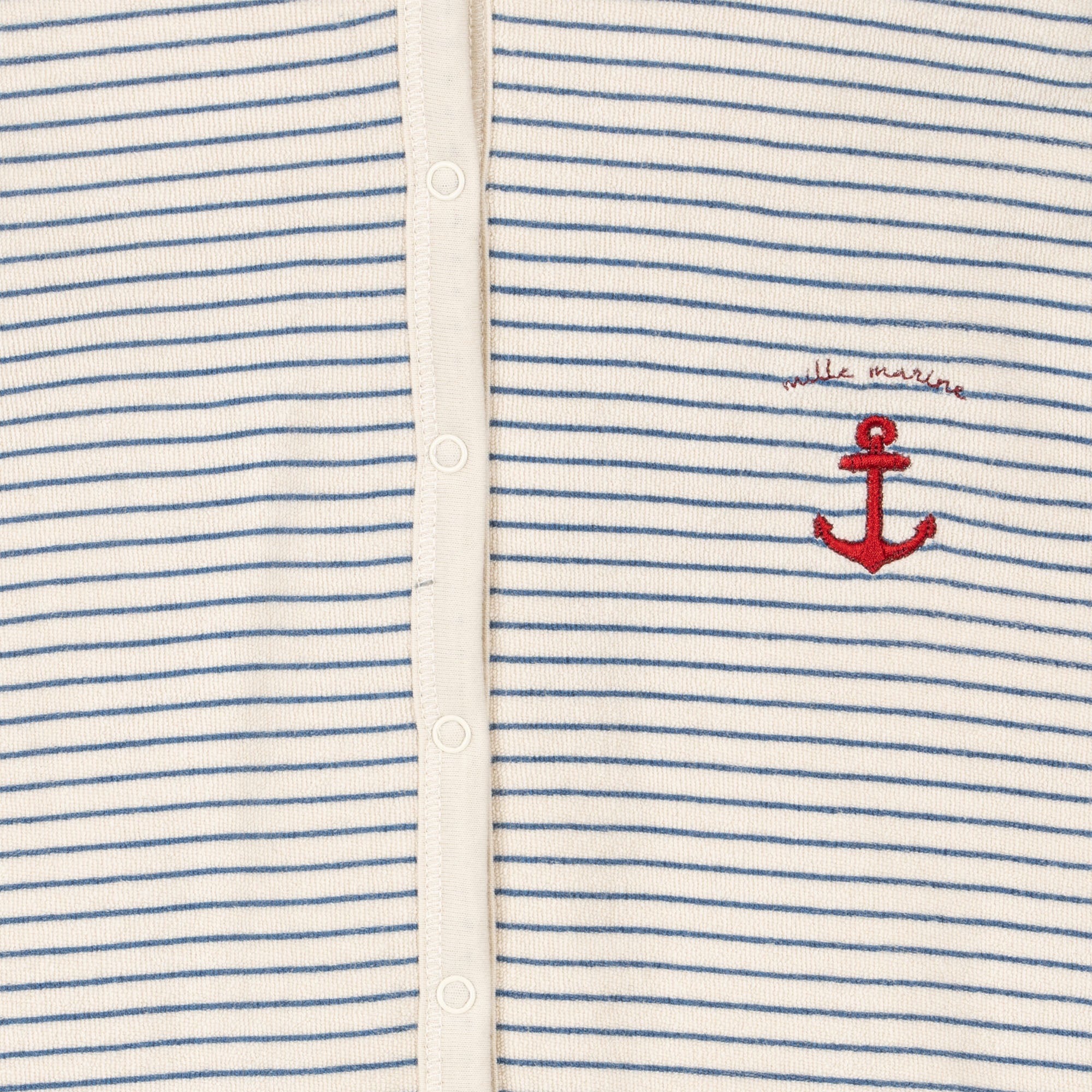 Konges Sløjd A/S Grenouillères avec capuche stripe bluie