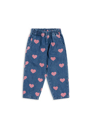 Konges Sløjd A/S Pantalon - Tissé bon coeur pink