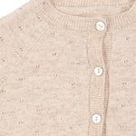 Konges Sløjd A/S Cardigans - Tricot off white melange pointelle