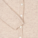 Konges Sløjd A/S Cardigans - Tricot off white melange pointelle