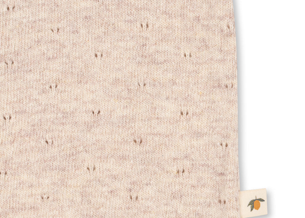 Konges Sløjd A/S Cardigans - Tricot off white melange pointelle