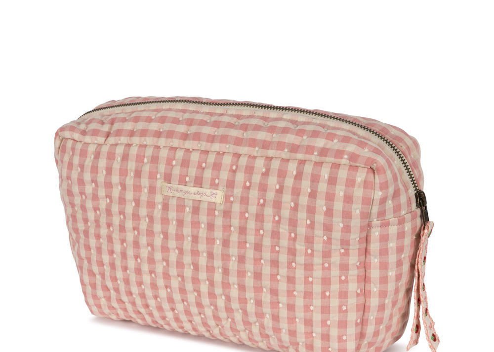 Konges Sløjd A/S trousses de toilette powder pink check