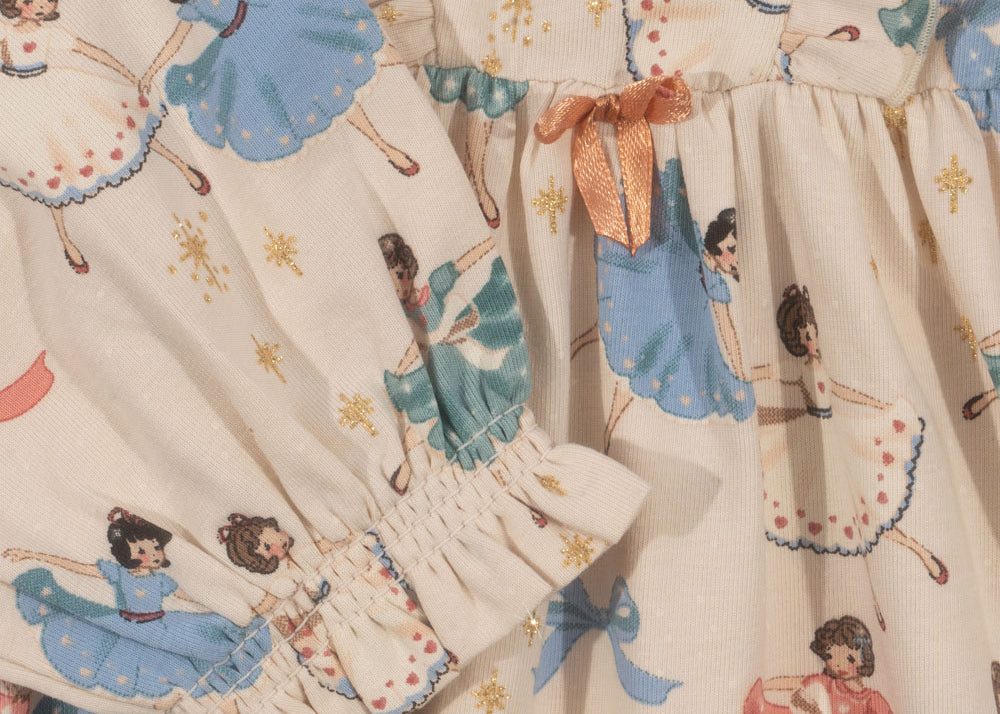 Konges Sløjd A/S Robes - Jersey bow ballerina