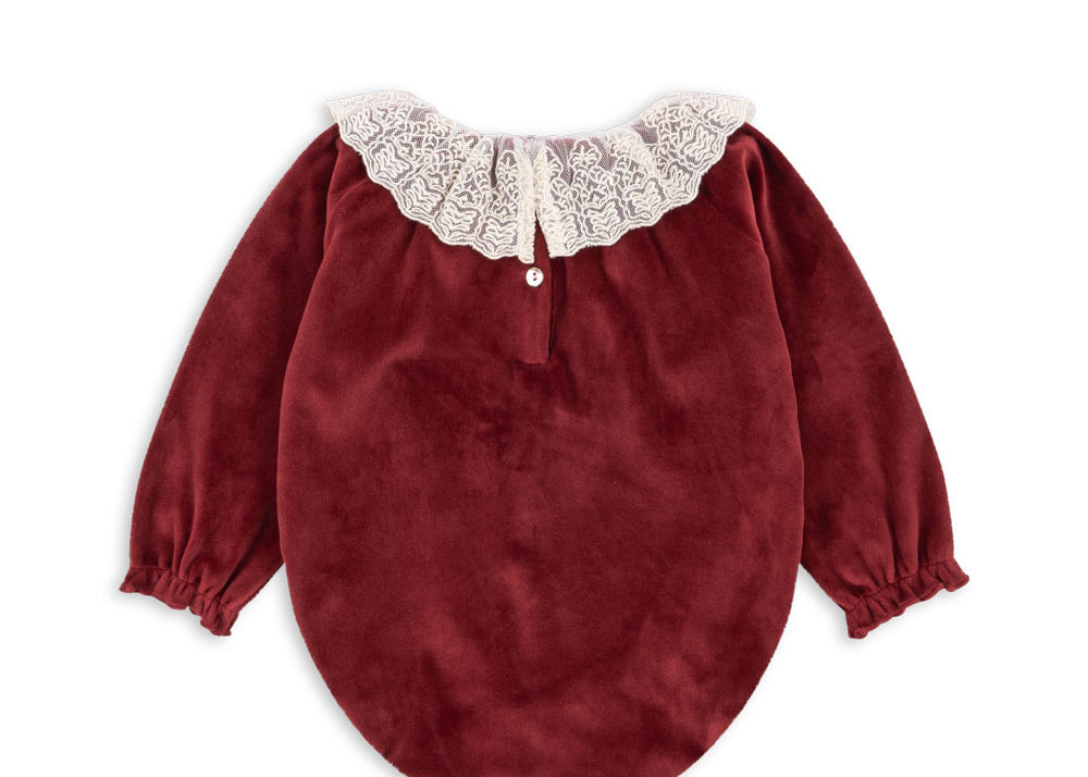 Konges Sløjd A/S Grenouillères et Jumpsuits - Jersey red dahlia