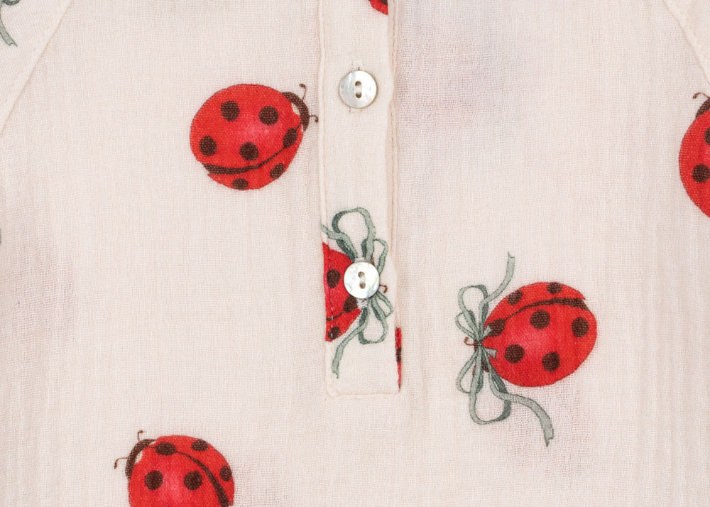 Konges Sløjd A/S WOVEN SHIRTS ladybug bow