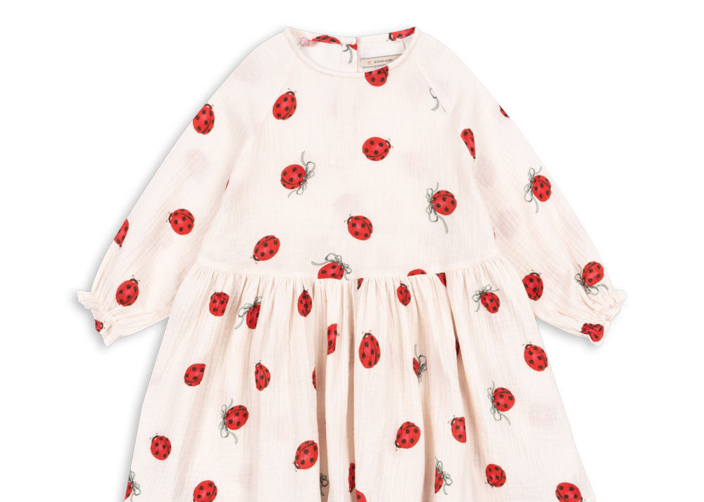 Konges Sløjd A/S WOVEN DRESSES ladybug bow