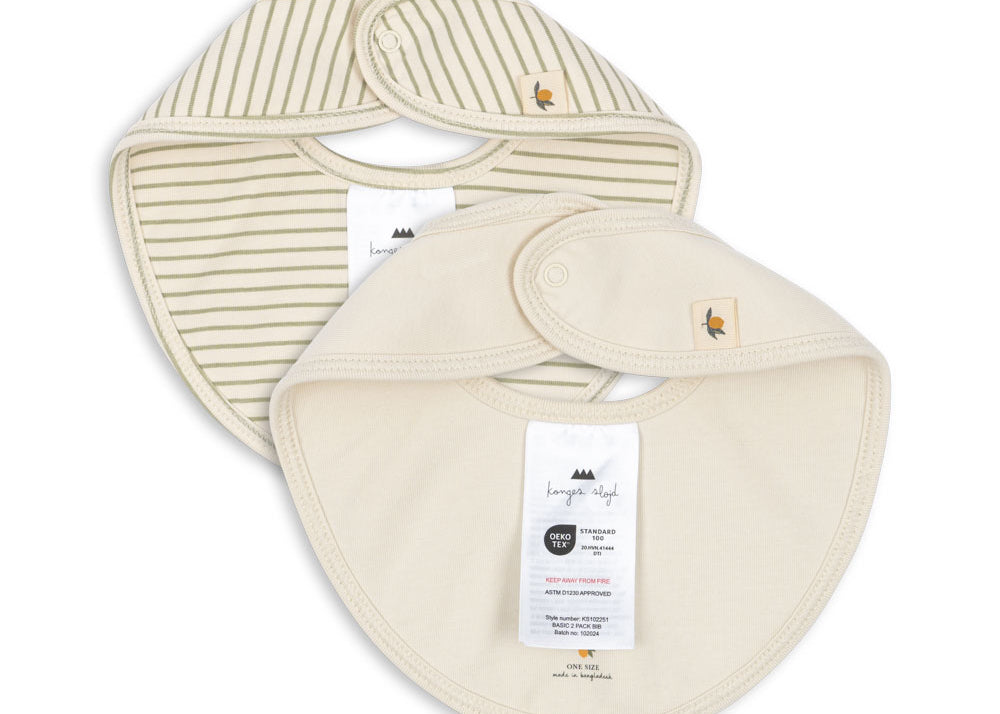 Konges Sløjd A/S Bandana bavoirs tea stripe