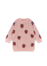 Konges Sløjd A/S KNITTED DRESSES strawberry