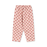 Konges Sløjd A/S Pantalon - Tissé amour rouge