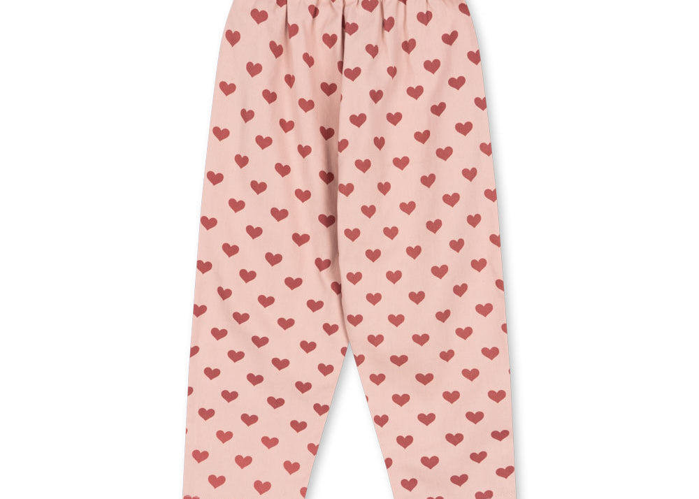 Konges Sløjd A/S Pantalon - Tissé amour rouge