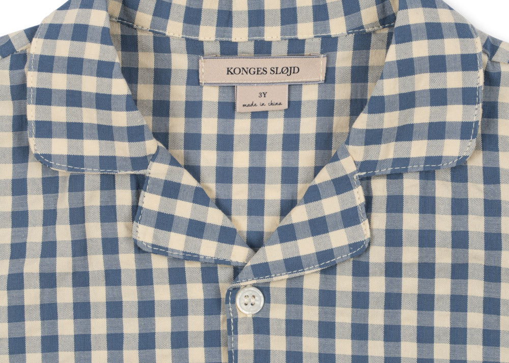 Konges Sløjd A/S Chemisiers à manches courtes - Tissé captains blue check