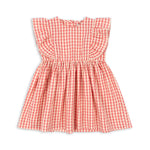 Konges Sløjd A/S WOVEN DRESSES flamingo plume check