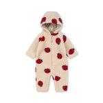 Konges Sløjd A/S Grenouillères avec capuche ladybug sand