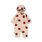 Konges Sløjd A/S Grenouillères avec capuche ladybug sand