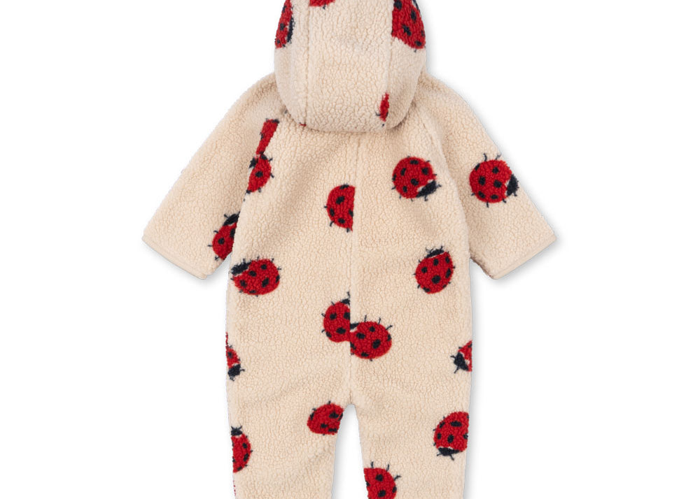 Konges Sløjd A/S Grenouillères avec capuche ladybug sand