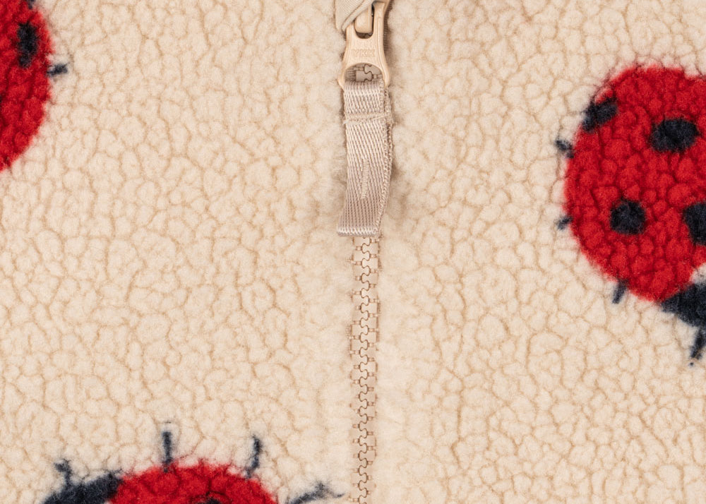 Konges Sløjd A/S Grenouillères avec capuche ladybug sand