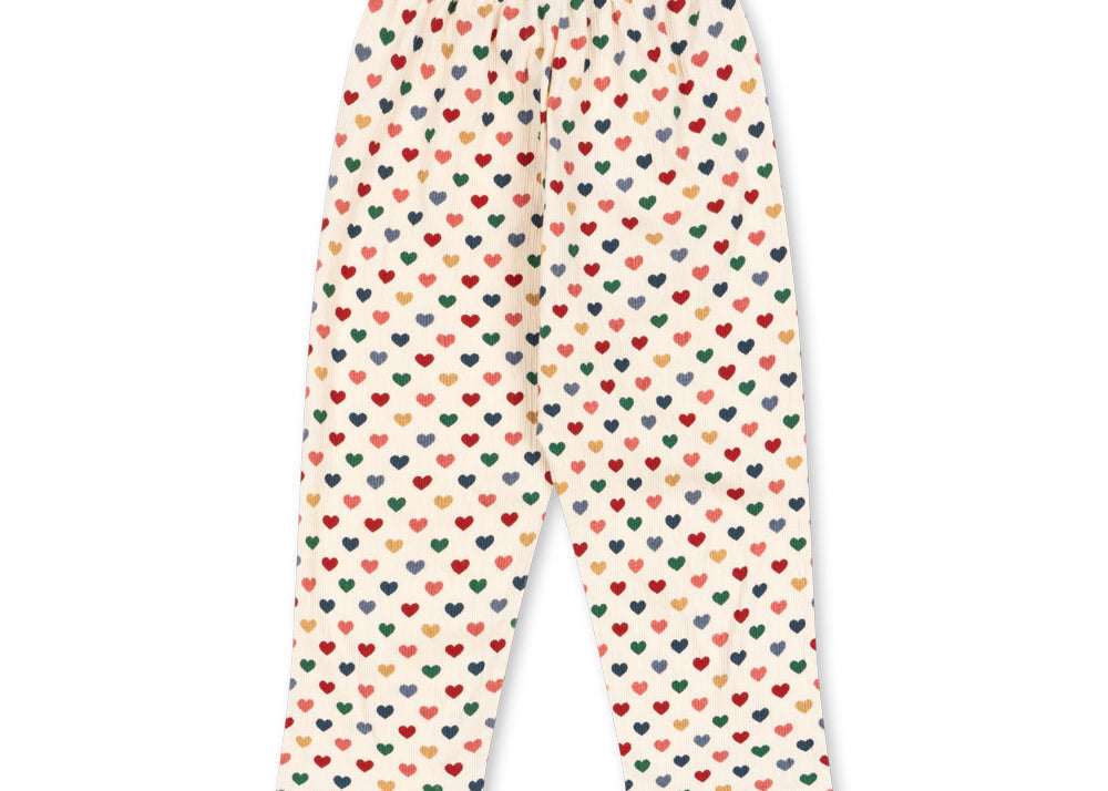 Konges Sløjd A/S Pantalon - Jersey coeur coloré