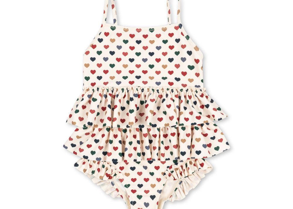 Konges Sløjd A/S Maillots de bain 1 pièce coeur coloré