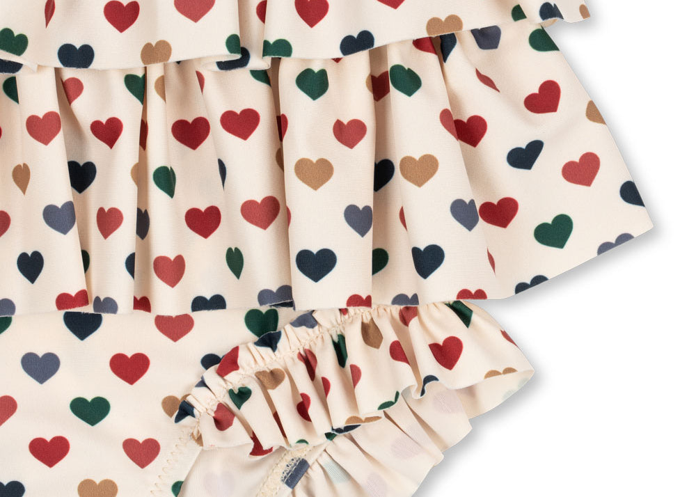 Konges Sløjd A/S Maillots de bain 1 pièce coeur coloré