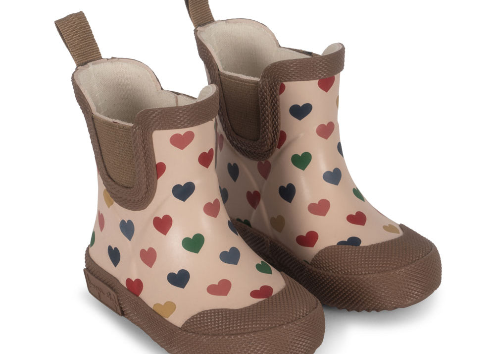 Konges Sløjd A/S Bottes de pluie coeur coloré