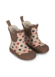 Konges Sløjd A/S Bottes de pluie coeur coloré