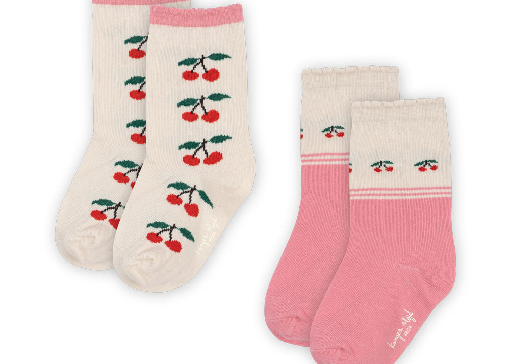 Konges Sløjd A/S Chaussettes cherry mix