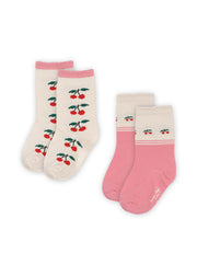 Konges Sløjd A/S Chaussettes cherry mix