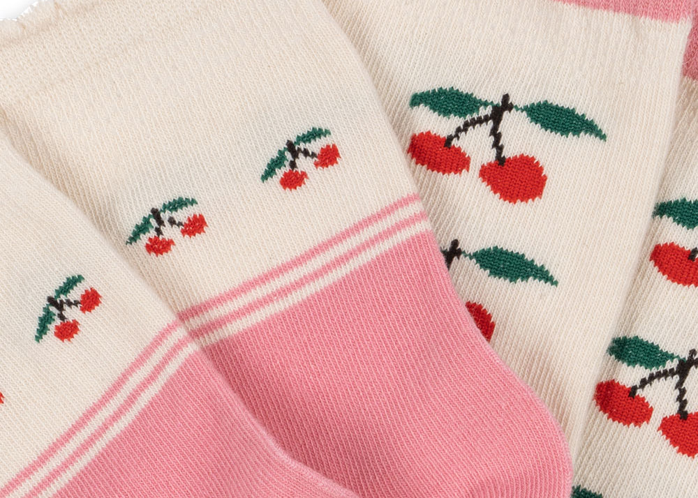 Konges Sløjd A/S Chaussettes cherry mix