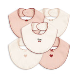 Konges Sløjd A/S Bandana bavoirs rose/white mix